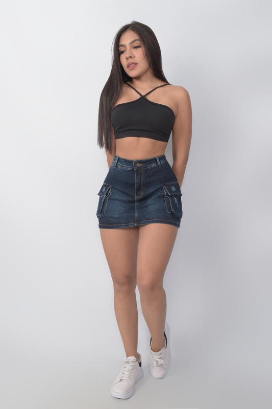 DENIM FALDA SHORT REF 3522