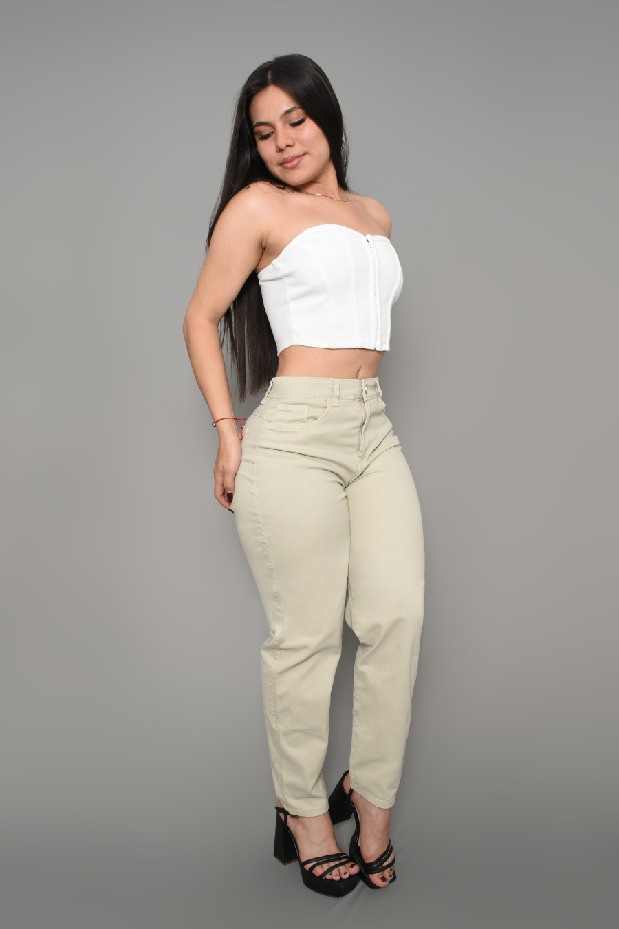 JEAN CARGO DAMA COLOR BIEGE REF 3569-B