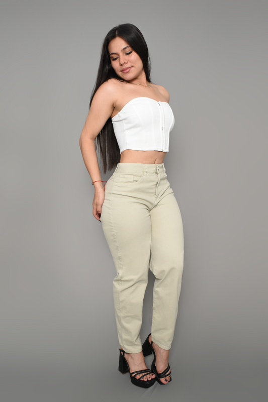 JEAN CARGO DAMA COLOR BIEGE REF 3569-B