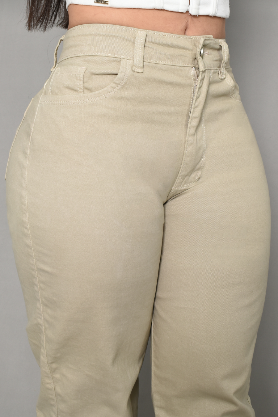 JEAN CARGO DAMA COLOR CAKI REF 3569-C