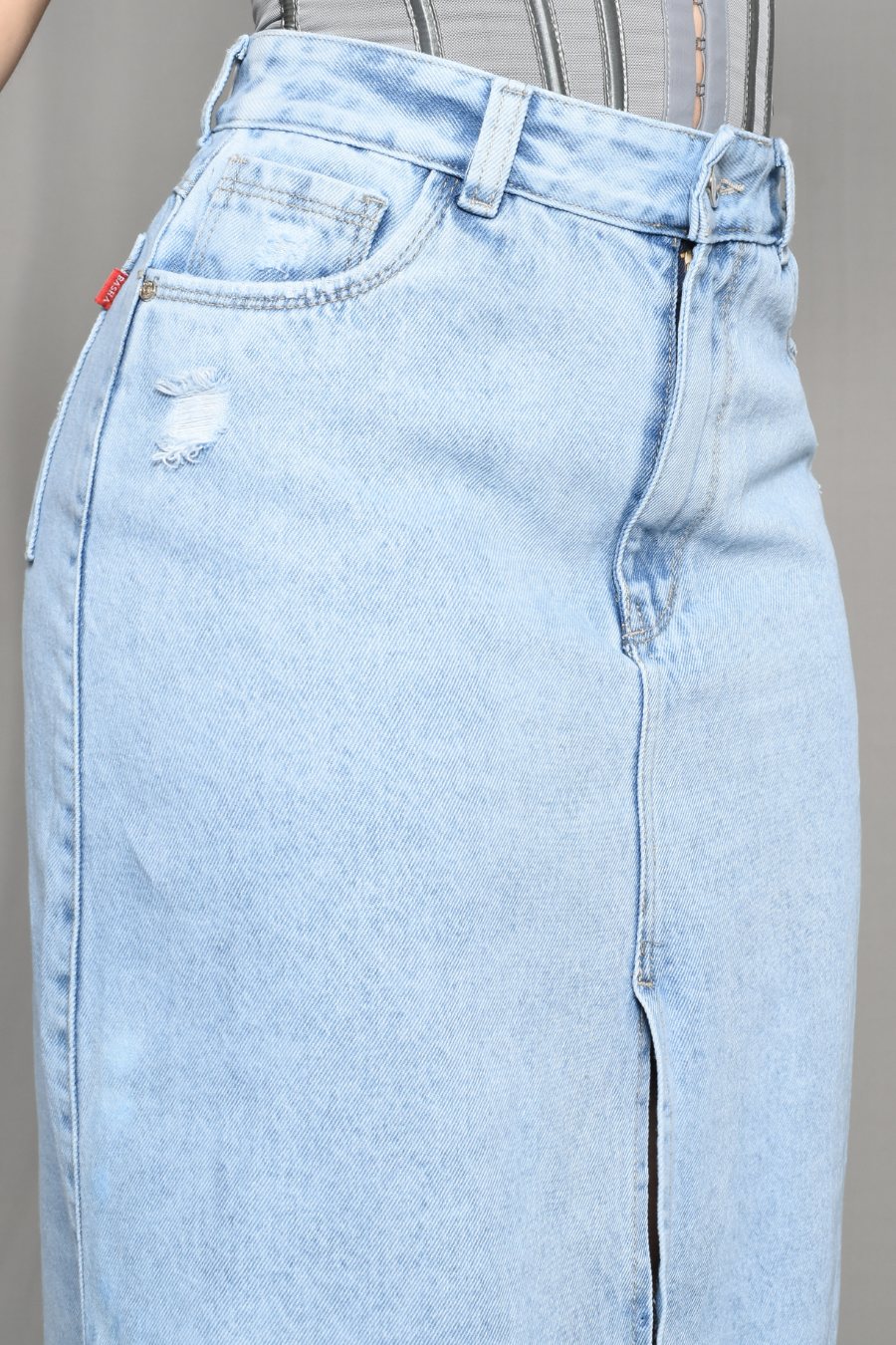DENIM FALDA LARGA REF 3658