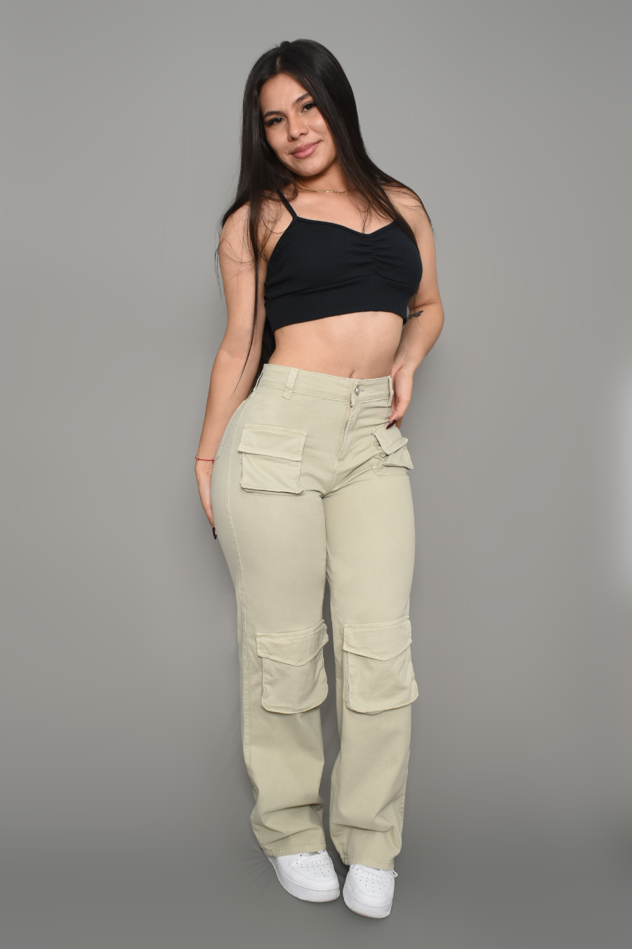 JEAN CARGO DAMA COLOR BIEGE REF 3567-B