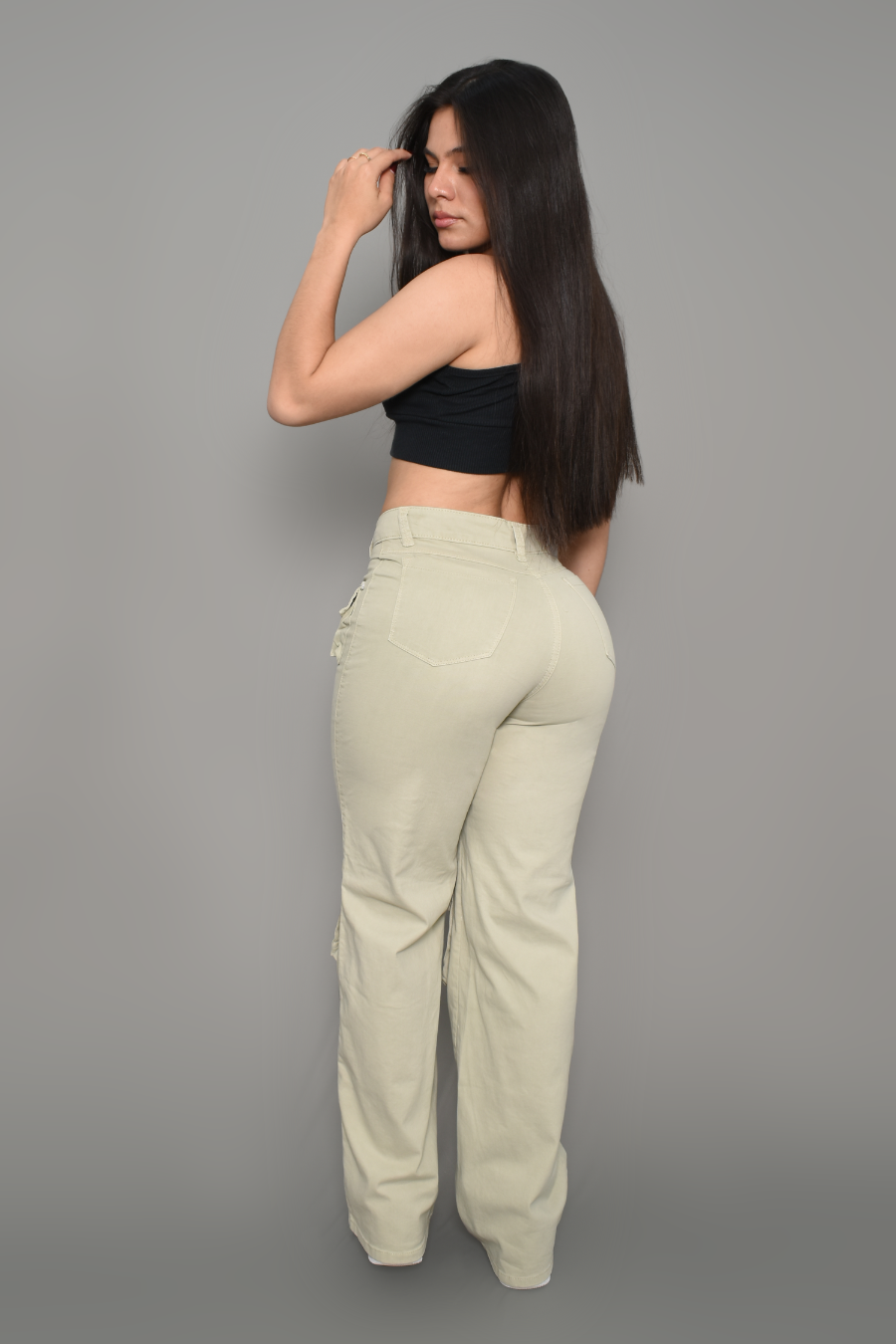 JEAN CARGO DAMA COLOR BIEGE REF 3567-B