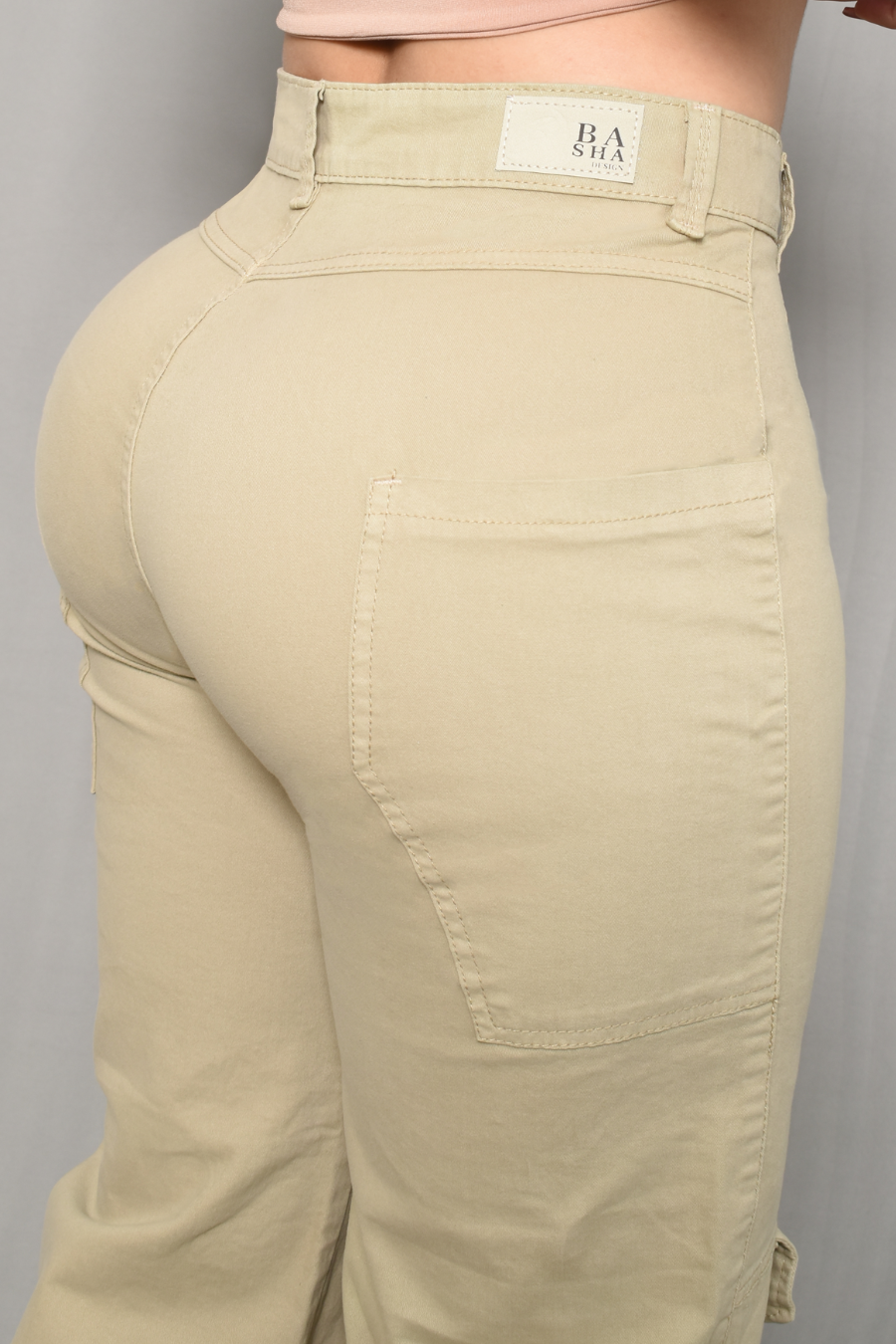 JEAN CARGO DAMA COLOR CAKI REF 3571-C