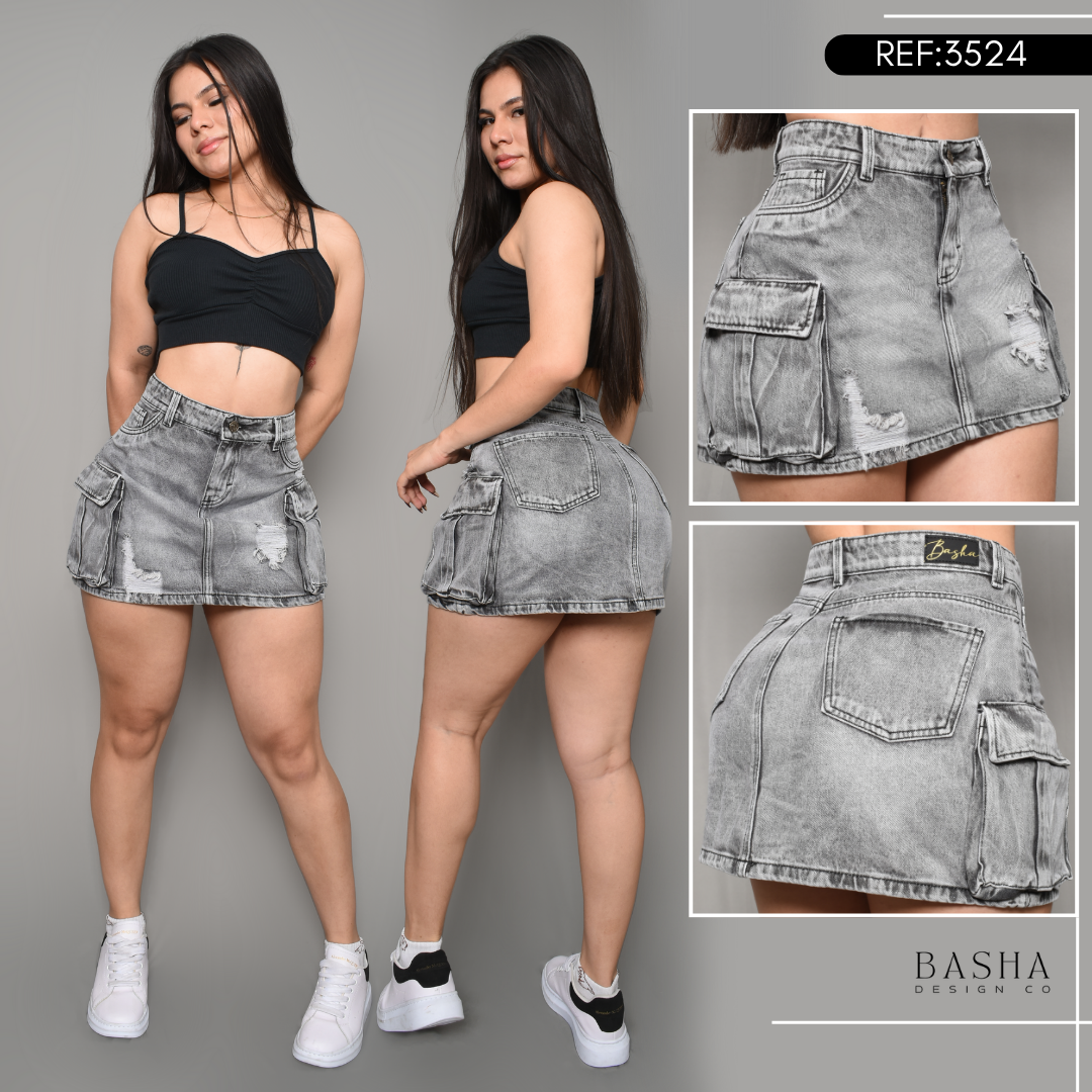 DENIM FALDA SHORT REF 3524