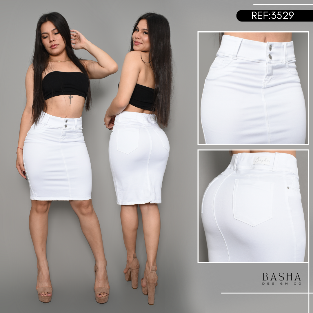 DENIM FALDA BLANCA REF 3529