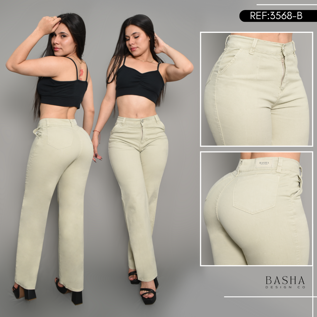 JEAN CARGO DAMA COLOR BEIGE REF 3568-B