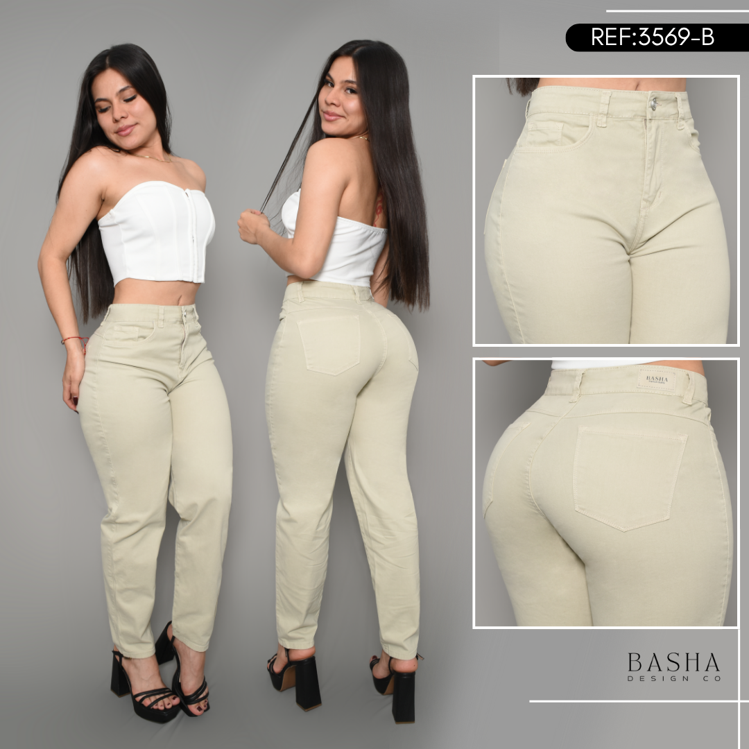 JEAN CARGO DAMA COLOR BIEGE REF 3569-B