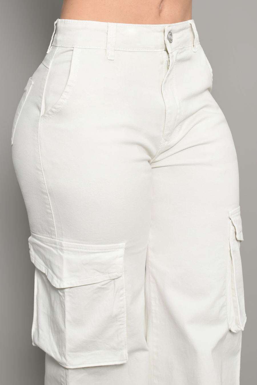 JEAN CARGO DAMA COLOR HUESO REF 3570-H