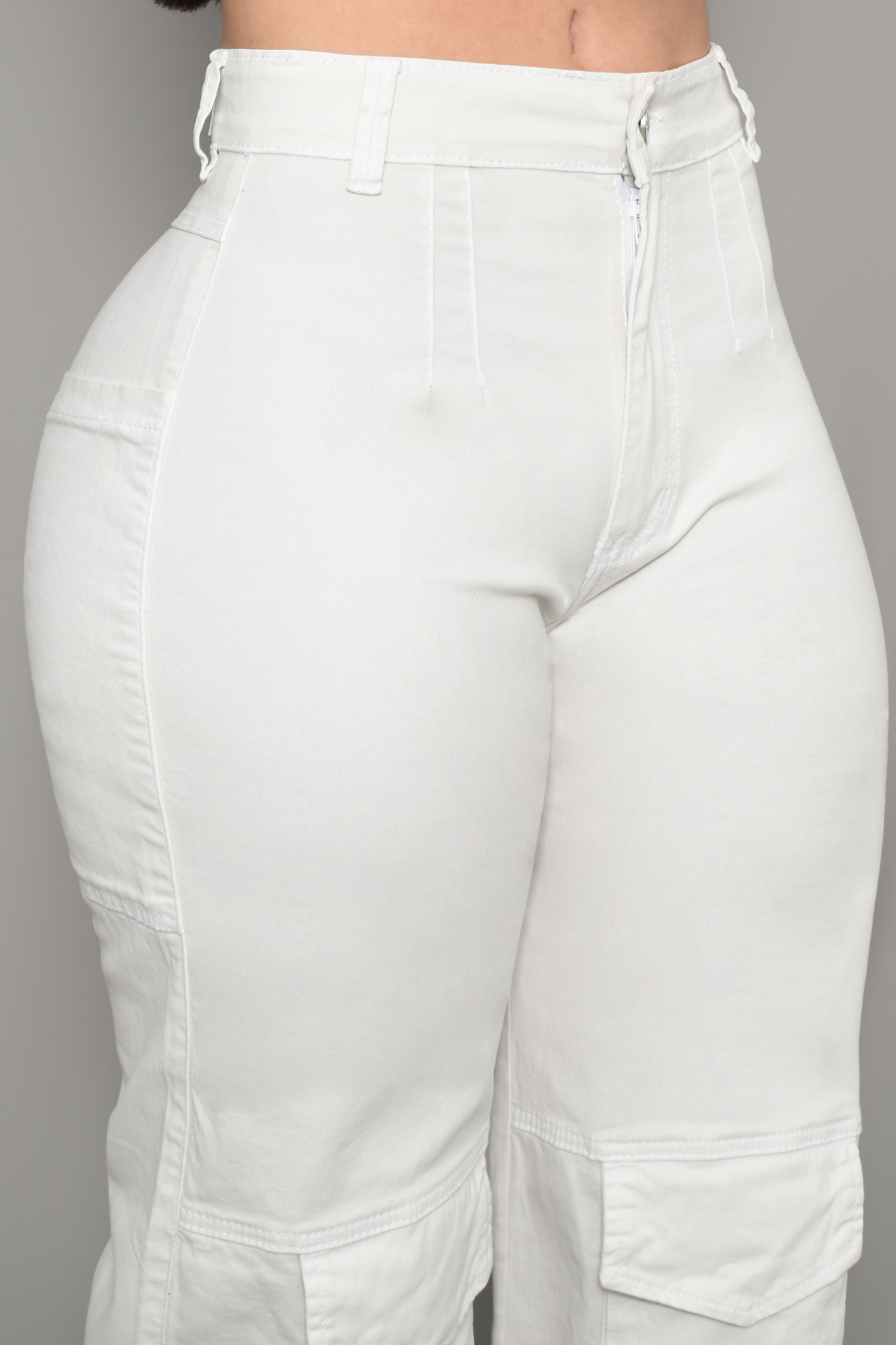 JEAN CARGO DAMA COLOR HUESO REF 3571-H