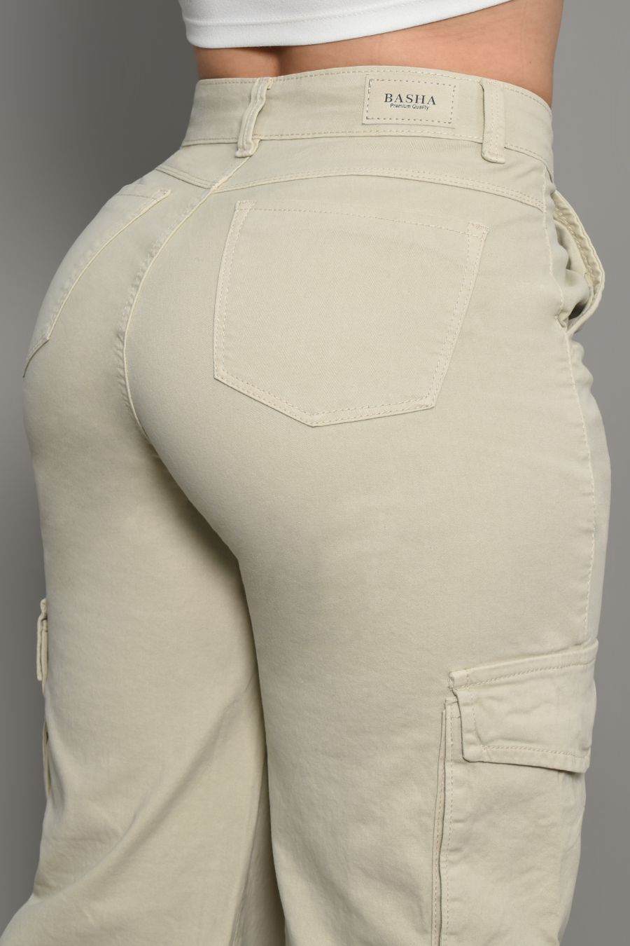 JEAN CARGO DAMA COLOR BEIGE REF 3570-B