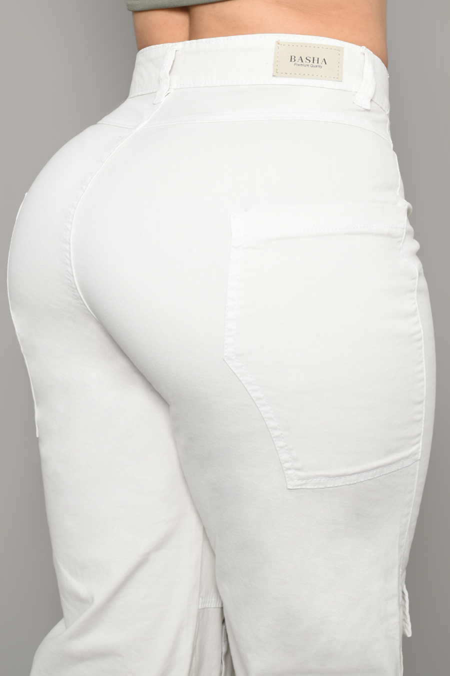 JEAN CARGO DAMA COLOR HUESO REF 3571-H