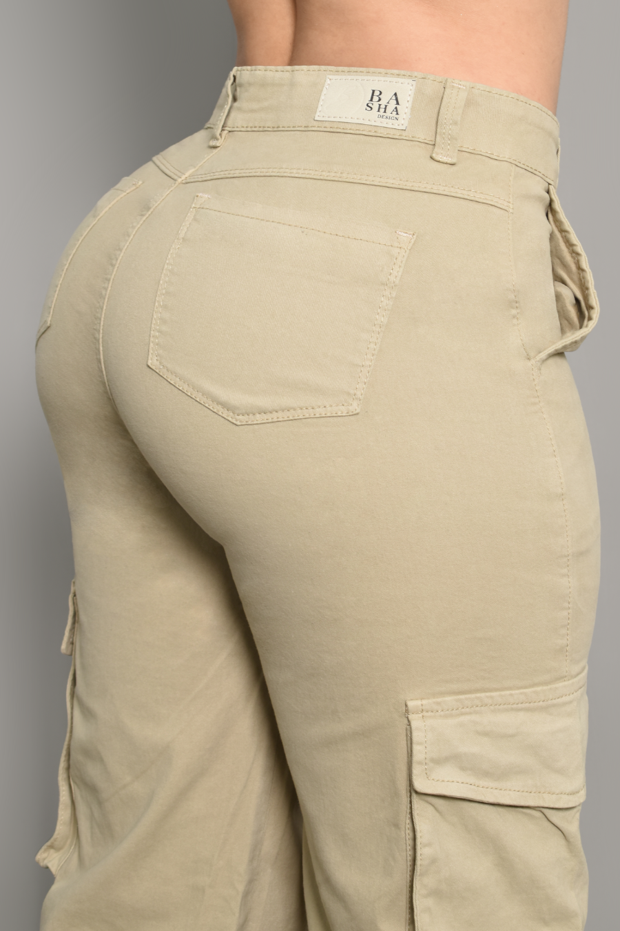 JEAN CARGO DAMA COLOR CAKI REF 3570-C